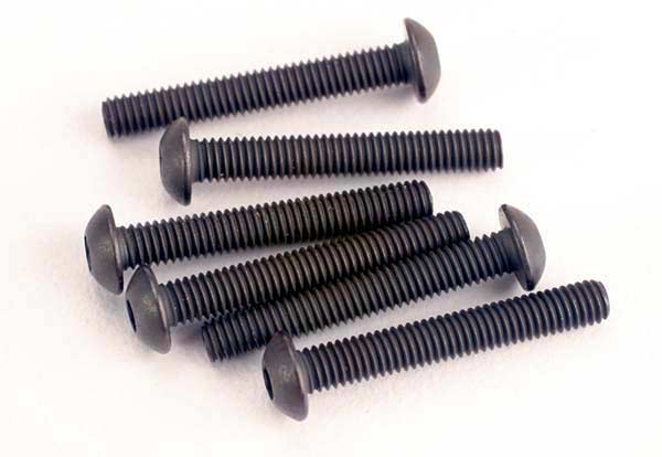 Screws, 3x20mm button-head machine (hex drive) (6)
